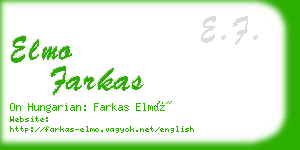 elmo farkas business card